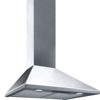 Smeg KSED65XE - Hotte - hotte décorative - largeur : 60 cm - profondeur : 50 cm - evacuation & recyclage - acier inoxydable