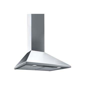 Smeg KSED65XE - Hotte - hotte décorative - largeur : 60 cm - profondeur : 50 cm - evacuation & recyclage - acier inoxydable