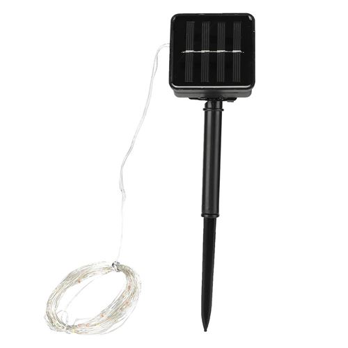 Guirlandes lumineuse 100 LED Chips énergie solaire pour décor de jardin 10m