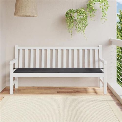 vidaXL - Coussin de banc de jardin - 180x50x3 cm - Gris - Image 3