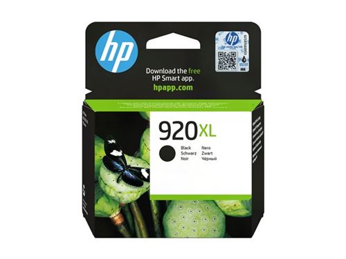 HP 920XL - À rendement élevé - noir - original - cartouche d'encre - pour Officejet 6500, 6500 E709a, 6500 E709c, 6500A, 6500A E710a, 7500A