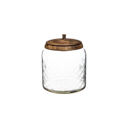 Bonbonnière en verre manguier - H 23 cm