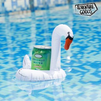 Porte Canettes Gonflable En Forme De Cygne Porte Boisson Mer Plage Et Piscine