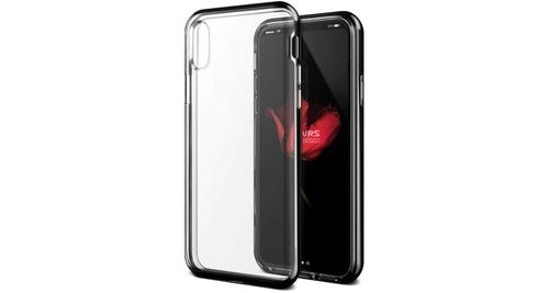 Coque iphone x, vrs design [crystal bumper][black] - noir
