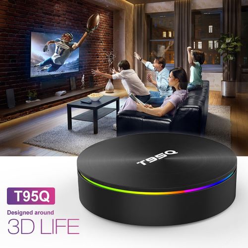 T95Q-S905X2-4 + 32G TV Box Décodeur bifréquence WiFi Media Player pour Android 8.1