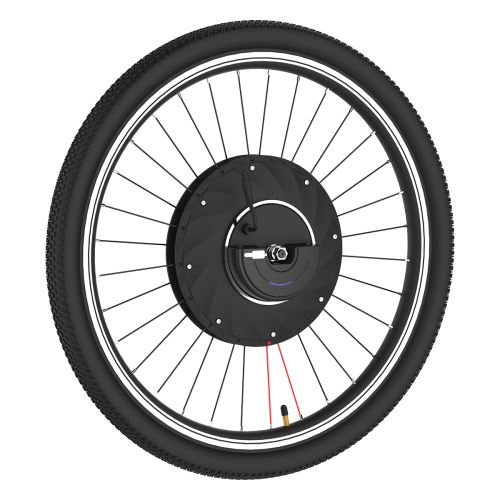 26 Pouces Velo Electrique De Roue Avant Dohiker Yunzhilun Mortor1 Kit De Conversion De Moteur Noir Pieces Detachees De Velo Achat Prix Fnac