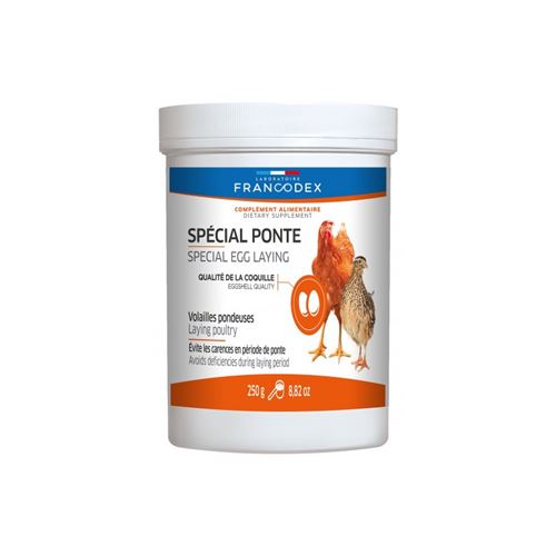 complément alimentaire spécial ponte, pot de 250G pour volaille. - Francodex - FR-174200