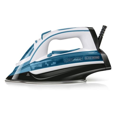 Black + Decker ES9180080B BXIR2400E Fer à repasser, Plastique, Bleu