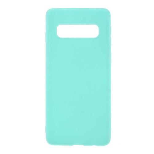 Coque en TPU mat double face cyan pour votre Samsung Galaxy S10