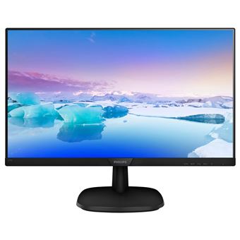 Philips V-line 273V7QJAB - Écran LED - 27" - 1920 x 1080 Full HD (1080p) @ 60 Hz - IPS - 250 cd/m² - 1000:1 - 5 ms - HDMI, VGA, DisplayPort - haut-parleurs - noir, noir texturé