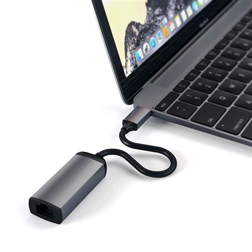 SATECHI ADAPTER USB NETWORK SPACE GREY