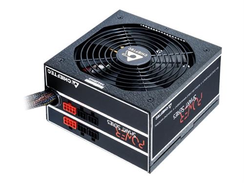 Chieftec GPS-650C 650W ATX Noir unité d'alimentation d'énergie - Unités d'alimentation d'énergie (650 W, 110 - 240, 47 - 63, Actif, 110 W, 636 W)