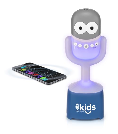Micro Karaoké portable bluetooth avec effet lumineux et sonores - SINGING MACHINE - SMK445 Mic Guy