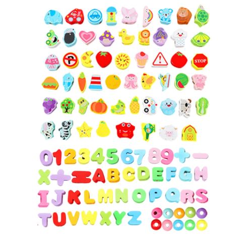 Perles En Bois Perles Threading Blocs D'Apprentissage Et Activités Pour Enfants Jouets Éducatifs BT709