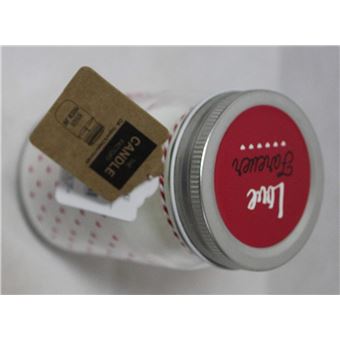 1 Bougie Forme Mason Jar Bocal Parfumee Fleurs De Printemps Magnolia Deco