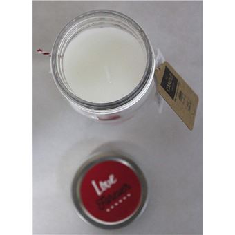 1 Bougie Forme Mason Jar Bocal Parfumee Fleurs De Printemps Magnolia Deco