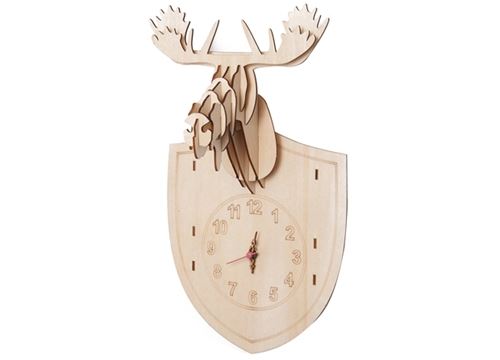 Pt' - Horloge à fabriquer elan en bois