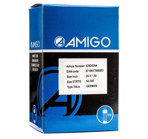 AMIGO Tube intérieur 26 x 1,95 (52-559) DV 45 mm