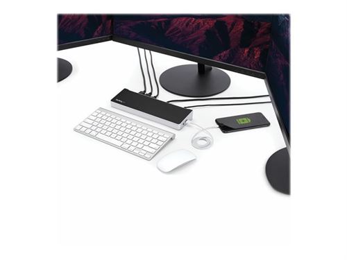 StarTech.com 4K USB-C Dock - Triple Monitor - Mac & Windows - 60W USB PD (DK30CH2DPPDU) - Station d'accueil - USB-C - HDMI, 2 x DP - GigE - 60 Watt