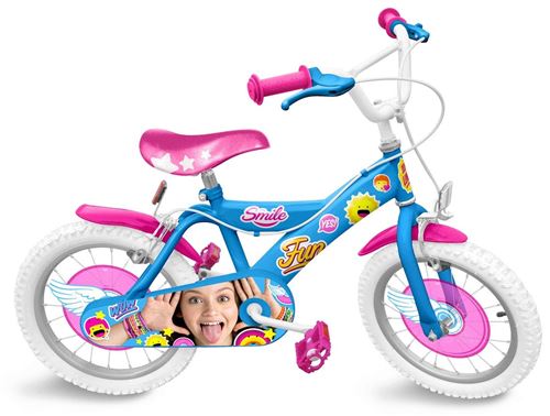 Disney Soy Luna 16 pouces Fille Frein à serrer Bleu/Rose