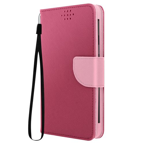Etui universel pour Smartphone 152 x 76 x 10 mm avec Porte-cartes Avizar Fancy Style rose