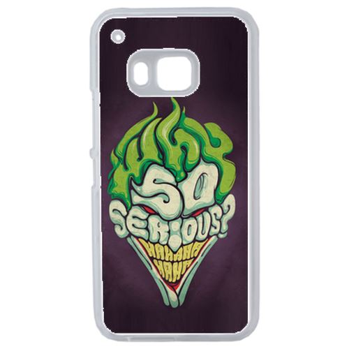 Coque So Serious Joker Violet Vert Compatible Htc One 2 M9 Transparent