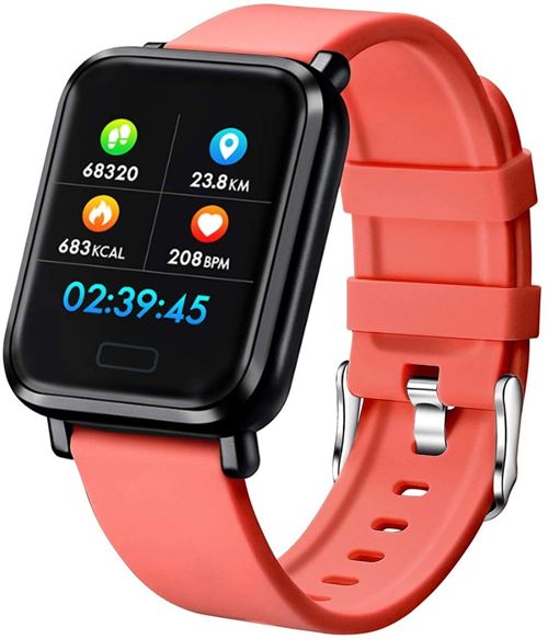 Montre Connectée Chronus K06 IP68 Étanche Fitness Tracker-Rouge-Chronus