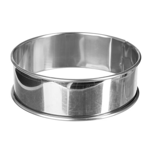 4 cercles inox à tartelettes 9cm