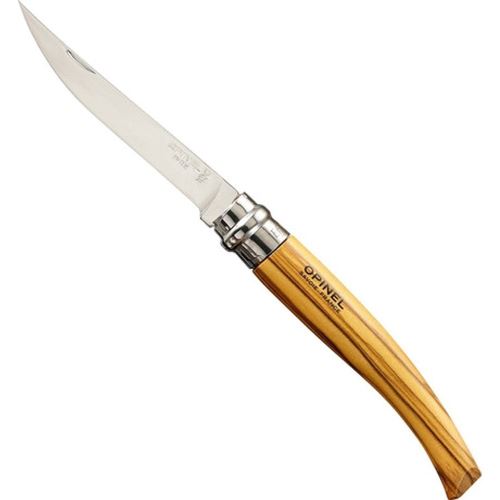 Couteau Opinel Effile N 10 Acier Inoxydable Manche Olivier Savoie France
