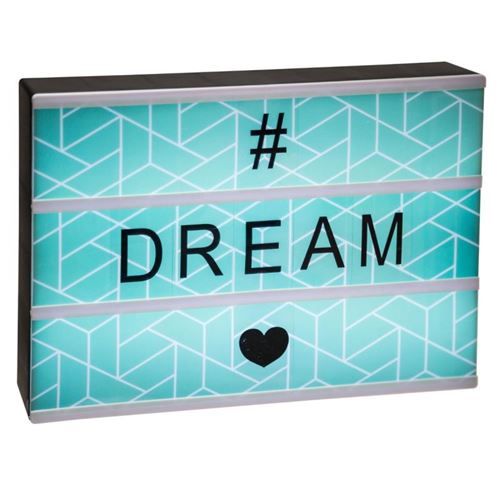 Boîte à Message Lumineuse Code 30cm Multicolore