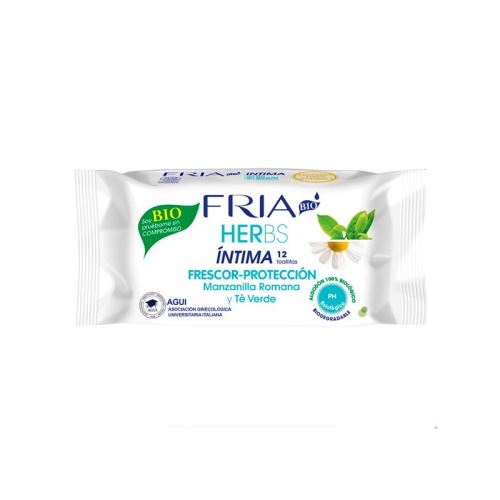 Lingettes Intimes Herbs Camomille Fria (12 uds)