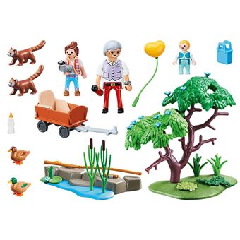 Playmobil Family Fun 70344 Panda roux avec enfants