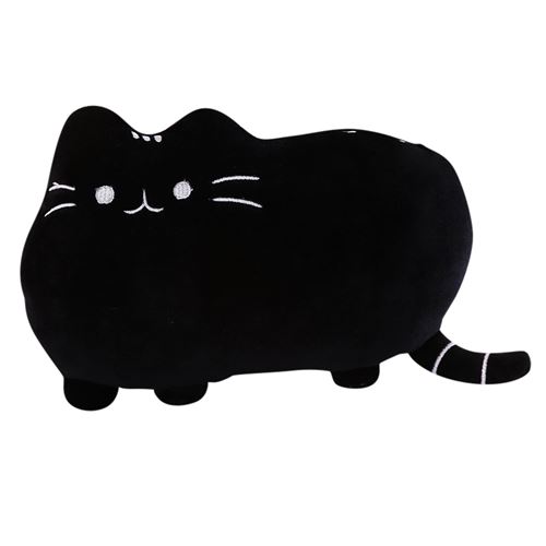 Peluche de chat E 40 cm-Noir