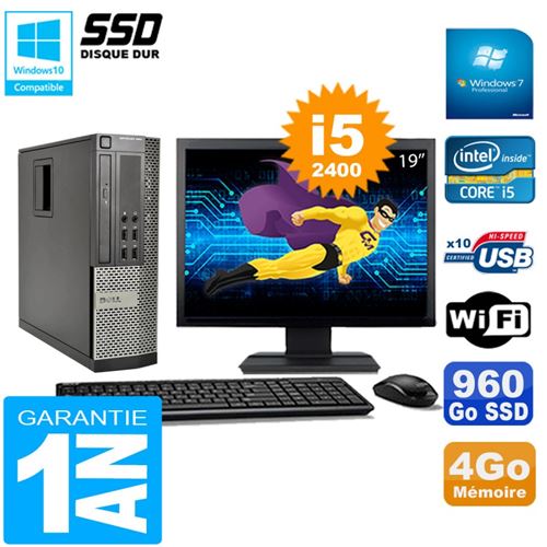 Acheter Pc dell 990 sff core i5-2400 ram 4go disque 960go ssd graveur wifi w7 ecran 19' État correct - 289,00 € Pc dell 990 sff core i5-2400 ram 4go disque 960go ssd graveur wifi w7 ecran 19' État correct - reconditionné disponible sur Fnac