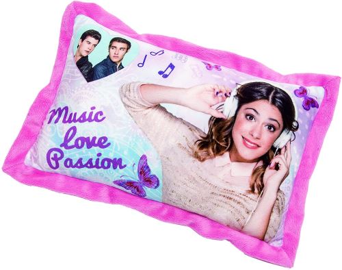 Joy Toy Coussin Violetta imprimé, Synthétique, Multicolore, 12x12x8 cm