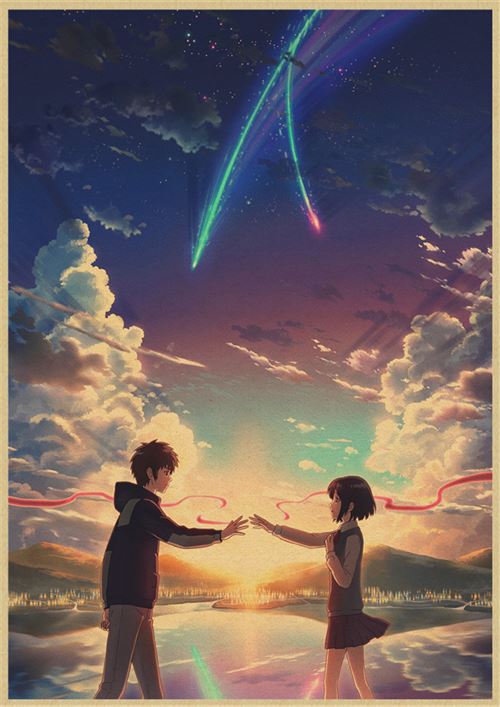 Poster Your Name (Kimi No Na Wa) Anime Japonais - 42 x 30 cm (Style 05)