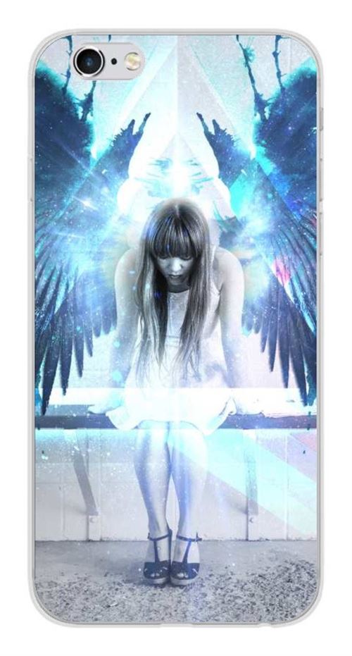 Coque en silicone imprimée compatible iPhone 6 iPhone 6S Angel