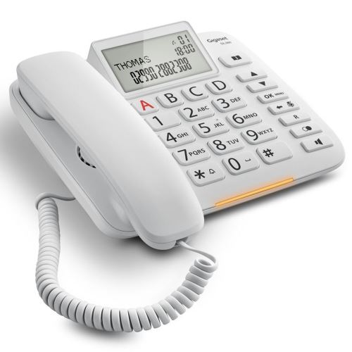 Téléphone fixe Gigaset Dl380 Blanc 99 Numéros Agenda / 10 Tonalités