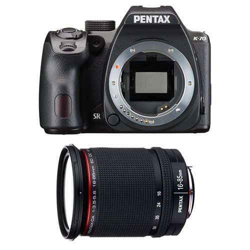 Pentax appareil photo reflex k70 noir + smc da 16-85 f/3,5-5,6 wr