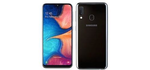 Smartphone Samsung Galaxy A20 Noir - 5.8 - 32 Go de mémoire vive - RAM 3 Go - 13 + 5 Mpx - 8mpx - Octa Core - 4g - Dual Sim -
