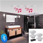 Power Dynamics CSBA3L - Enceinte Plafond Encastrable 30W 8 Ohm 3 Pouces, Compacte, Musique D'Ambiance Maison, Installation Facile, Blanc