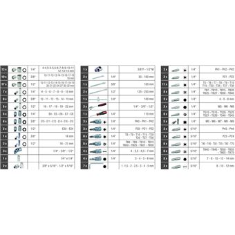 KS Tools Coffret à Douilles 195 Pièces - 1/4, 3/8, 1/2 Pouce, Clés Torx, Ultimate Robust