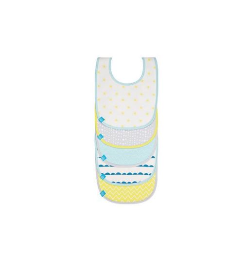 Lässig rêve d'eté bavoir pour garçon multicolore pack de 5