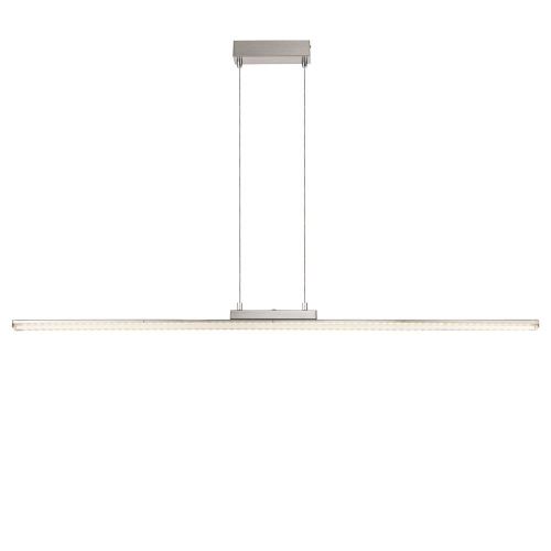 Intemporel LED Lampe suspension Nickel mat acrylique transparent et satiné 23 W GLOBO 68056h2