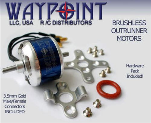Waypoint Motor For 3d / Slow Flyers (34-turn, 36gr) - W-e2208-34