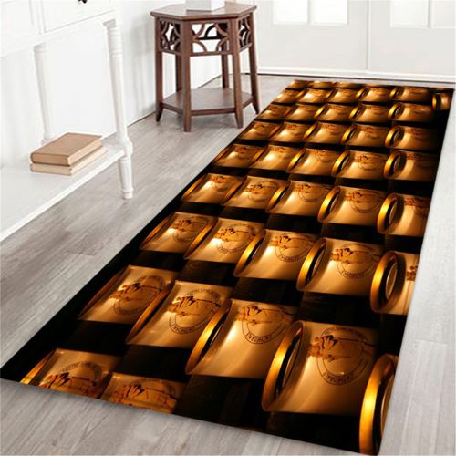 Notre Dame de Paris motif carré Tapis Cuisine Salle de 60X180CM Toison BT543