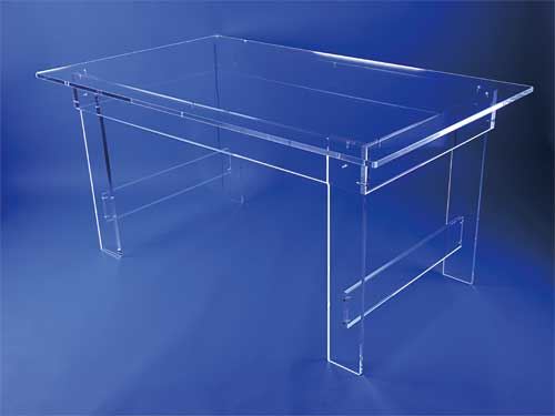Grande table ceinture transparente