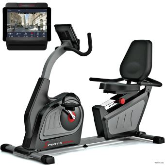 Sportstech Velo D Appartement Semi Allonge Es600 Ergometre Allonge Avec Commande Par Application Smartphone Et Generateur D Electricite Ceinture Cardio Optionnelle Dossier Dispositif Cardio Hrc Velos De Cardio Training Achat Prix Fnac