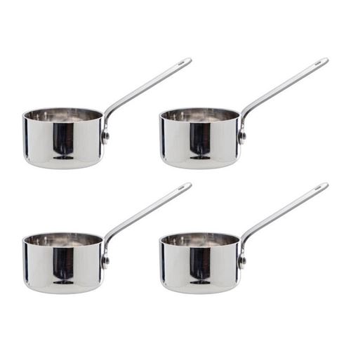 COSY&TRENDY 7613382 Set de 4 petits Poelons acier inoxydable D5Cm