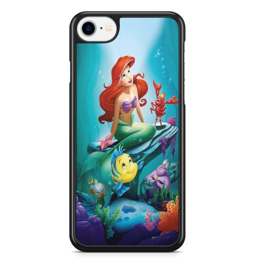 Coque Fifrelin Noire pour iPhone XS MAX Ariel La Petite Sirene Disney